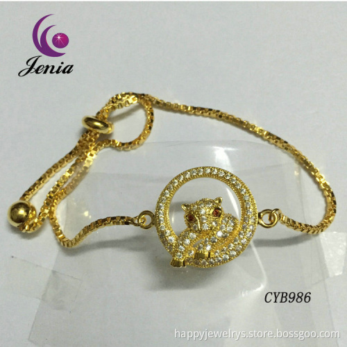 Jenia New Fashion Women Jewelry 18K Gold Plated Bracelets Zircon Chain Bracelets